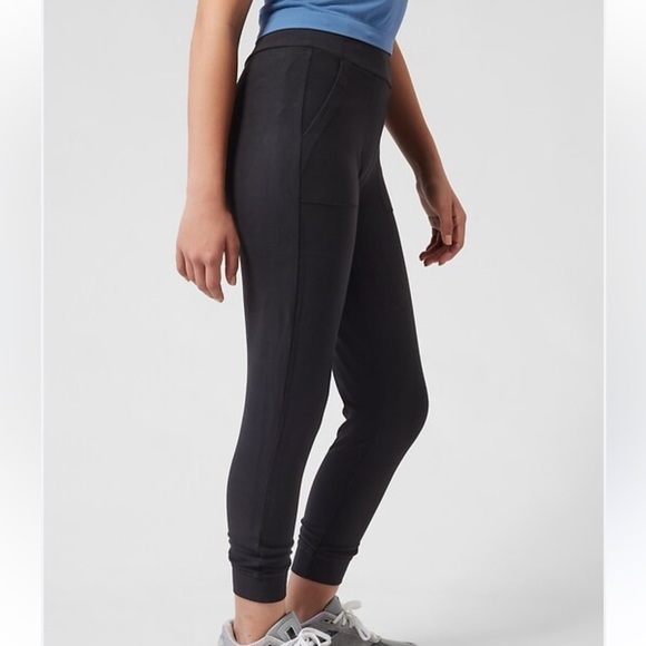 Athleta Girl large powervita Black Jogger Pants - Picture 2 of 10